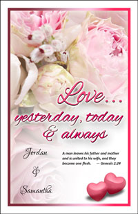 Wedding Program Cover Template 3 - Version 1